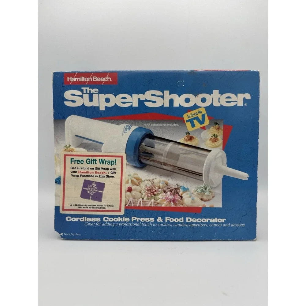 Hamilton Beach The Super Shooter Cordless Cookie Press And Food Decorator- White